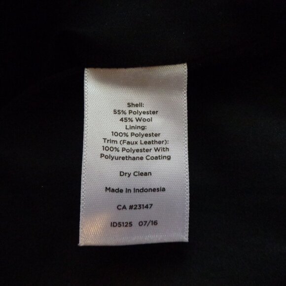 Talbots Women's Wool Blend Plaid‎ Mini Skirt Pink Black Side Zip Lined Size 10 - Picture 7 of 7